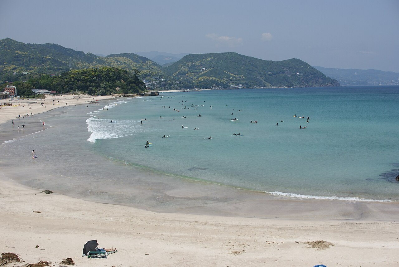 白浜大浜の海岸と海